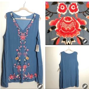 Plus size Altar’d State embroidered boho dress